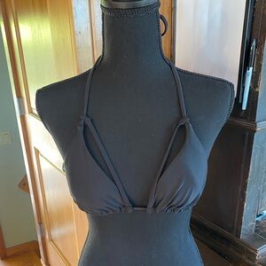 BLACK Bikini Top CAPE JUBY With Tassels